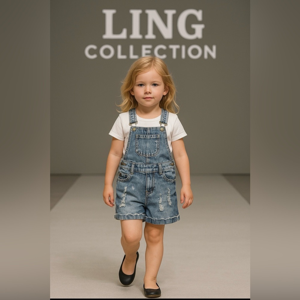 Stylish Kids Denim Overalls